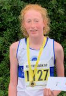 Junior Run first girl Mel Gould Mel