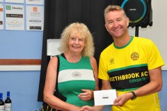 Pauline Dable collects Eve Dilley's FU17 prize