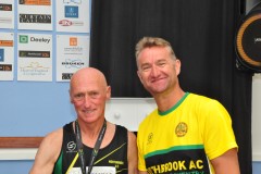 Kevin Spare collects his MV65 prize